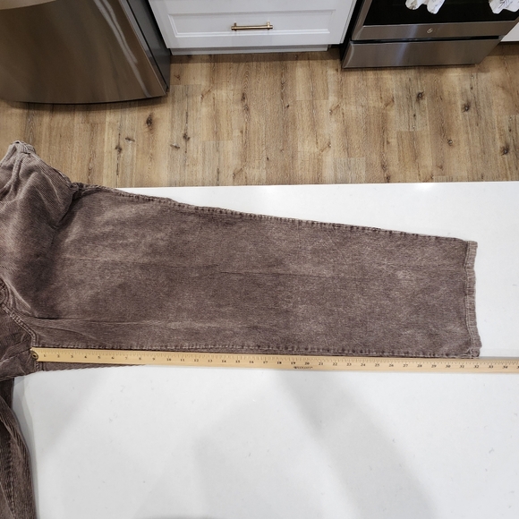 Vintage Lee Dungarees Corduroy Pants Mens 38/32 Brown Loose Straight Leg 80s 90s - Picture 12 of 13